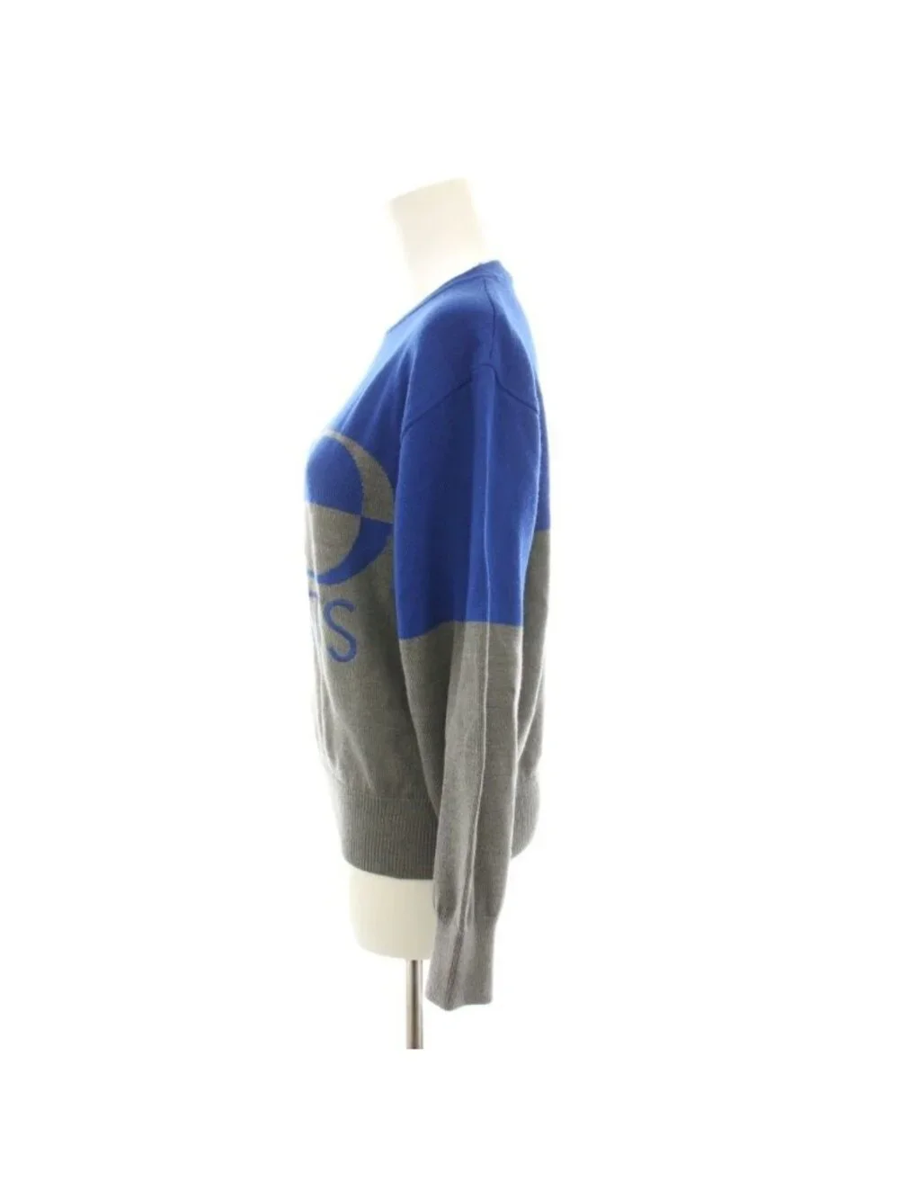 Dior Sports Knit Sweater Crew Neck Long Sleeve Logo Print Embroidery Vintage M